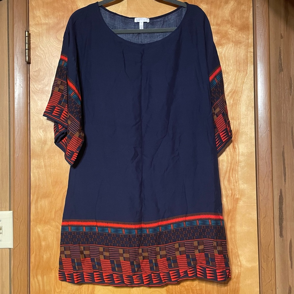Leith Blue Bell Sleeve Dress M